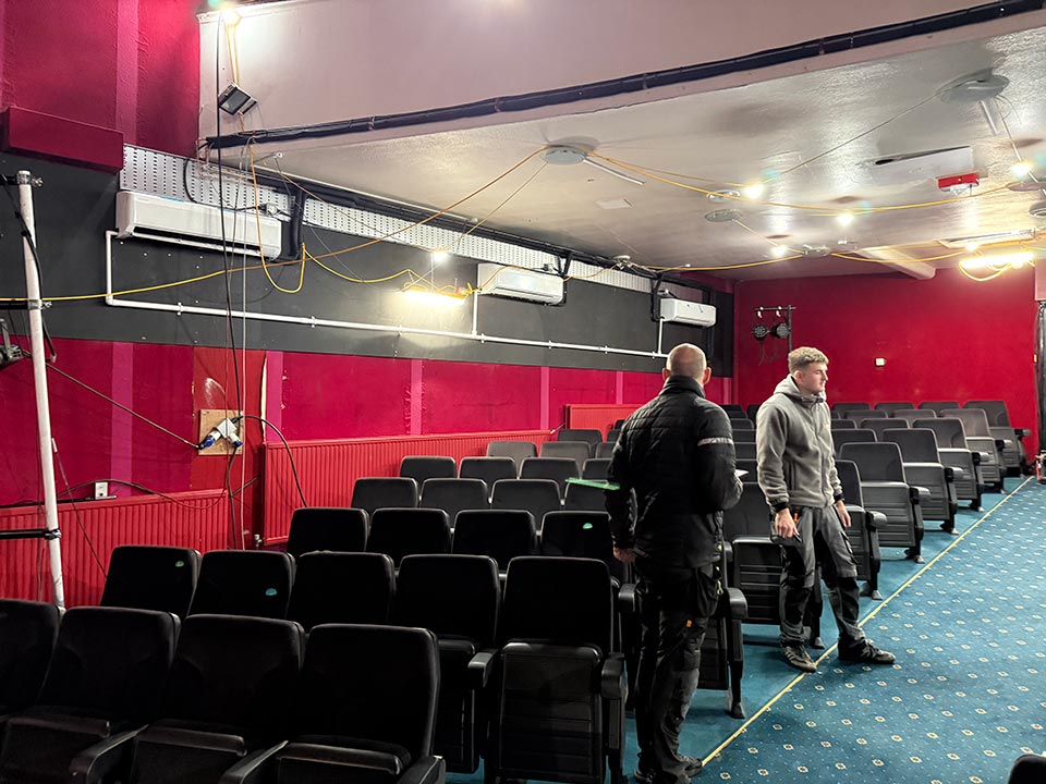 Carrying out supplies for AC cassettes at Palace Court Theatre in Bournemouth for Forth Group - Merrivale Electrical Ltd