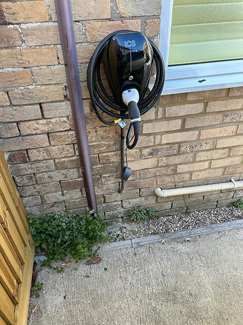 EV Charger Fitted Locally at Just Shutters Office in Southbourne Bournemouth - Merrivale Electrical Ltd