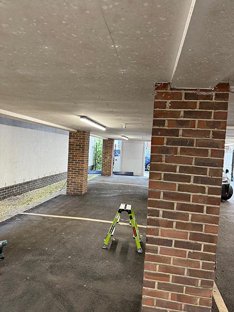 New LED Lighting Installed in Car Park Area at Womens Institute at Eastleigh - After Photo - Merrivale Electrical Ltd
