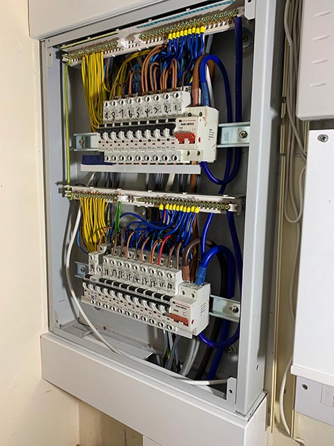 Reconnected Single Phase Distribution Board in Large Cottage in Tiptoe Sway New Forest - Merrivale Electrical Ltd