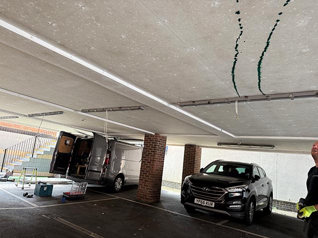 Removal of Outdated Fluorescent Lighting in Car Park at Womens Institute in Eastleigh, Hampshire - Merrivale Electrical Ltd