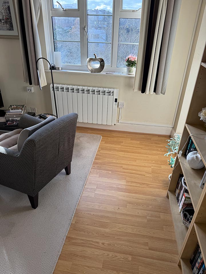 Rointe Electric Radiator Installed in Bournemouth Apartment - Merrivale Electrical Ltd